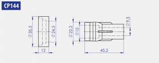 Наконечник катушки зажигания CP144 (TESLA)
